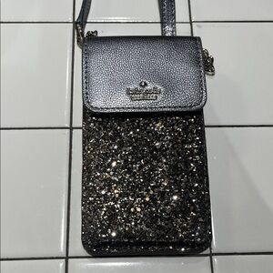 Kate Spade Black Sparkle Crossbody Bag